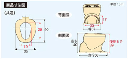 アロン化成 安寿 サニタリーエースOD据置 補高♯5 871-033( 和式トイレを洋式に 簡易トイレ 介護 トイレ 便座) 介護用品