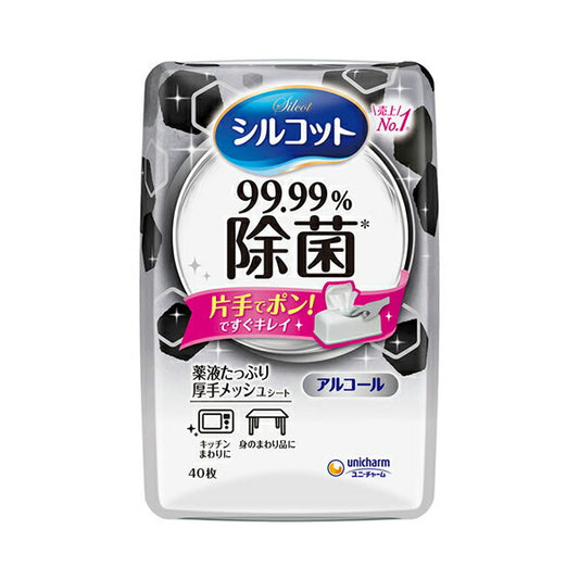 シルコット99.99％除菌ウェットティッシュ 本体 40926→41519　40枚入 ユニ･チャーム 介護 災害対策 備蓄用 感染対策商品 介護用品