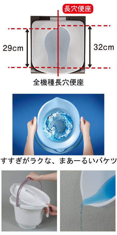 パナソニック エイジフリー 家具調トイレ 座楽 コンパクト PN-L23207 ソフト便座 (ポータブルトイレ 肘付き椅子 便座クッション 天然木 キャスター付) 介護用品