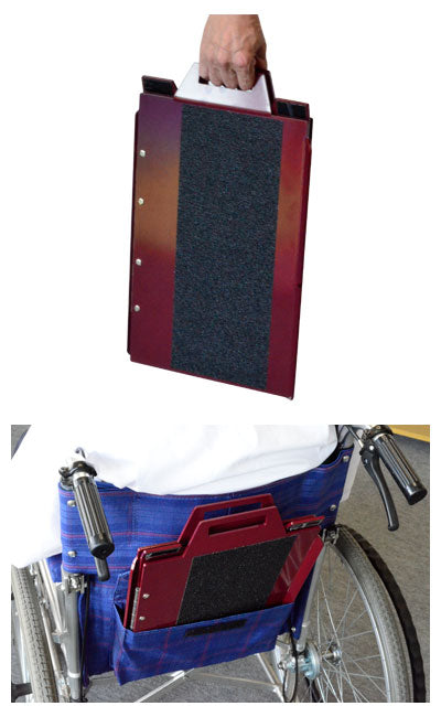 (代引き不可) 折りたたみ式コンパクトアルミスロープ L400 ワインレッド シンドー (車椅子 スロープ 段差解消スロープ 介護 コンパクト) 介護用品