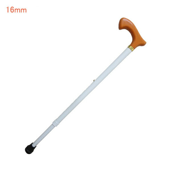 身体支持併用ホワイトステッキ アルミ製伸縮杖 AM16-WE10 アメディア (白杖 杖 つえ 伸縮) 介護用品