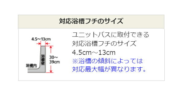 入浴グリップ ユクリア ユニットバス専用コンパクト 130脚付S PN-L12313 パナソニック エイジフリー (入浴 浴槽移動 移乗手すり 風呂 手すり) 介護用品