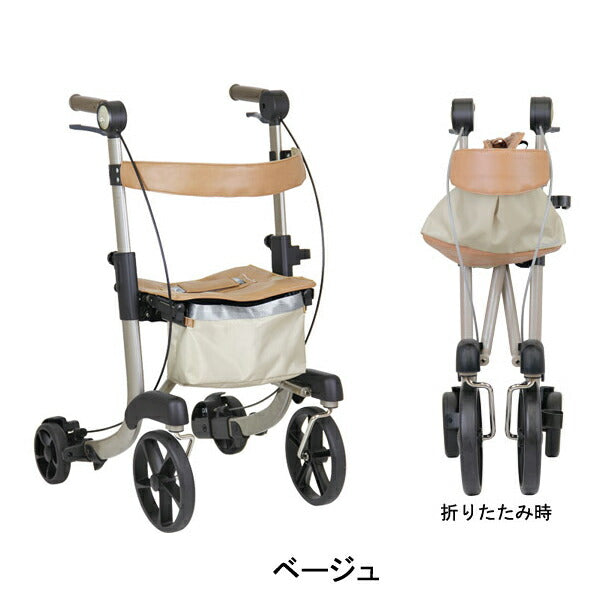 シルバーカー おしゃれ 散歩 シニア ミシェル（Michelle）WAW22 幸和製作所 (歩行車 折り畳み) 介護用品 軽量 座れる コンパクト 歩行補助 買い物 ショッピングカー 老人車 手押し車 介護 人気 送料無料 高齢者 ギフト
