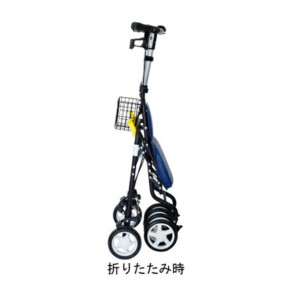 テノールEVO / クロコダイルNB 島製作所 (男性用 シルバーカー 歩行補助 ライト付き コンパクト 折りたたみ) 介護用品