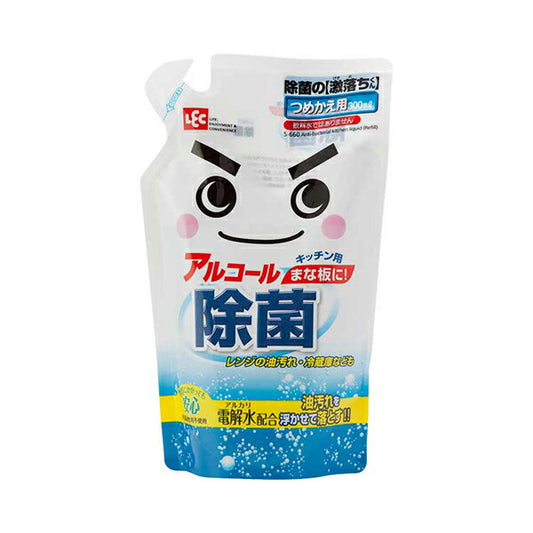 除菌の激落ちくん つめかえ用 S-660　300mL レック (介護 アルカリ電解水 アルコール 除菌 消臭) 介護用品