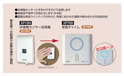 非接触呼び出しチャイムセット XP710H リーベックス (介護 呼び出し コール ワイヤレスチャイムXPシリーズ) 介護用品